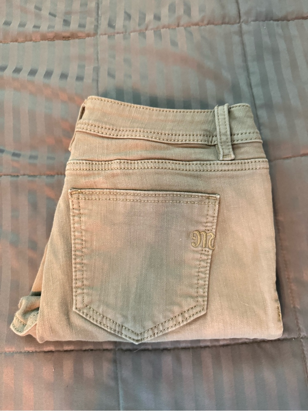 Miss Me khaki Skinny Jeans